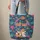 Fennec Fox Bunny Nuzzling Desert Floral Wreath - Wildlife Lover Gift Quilted Tote Bag - 6