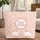 Bunnies Playing Daisy Flowers Your Name - Everyday Carry Nature Lover Gift Quilted Tote Bag - 1