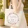Bunny Wildflower Berry Floral Wreath - Personalized Daily Tote for Rabbit Lover Gift Quilted Tote Bag - 4