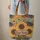 Autumn Sunflowers Rolling Fields Rustic Sign - Personalized Name Gift Quilted Tote Bag - 6
