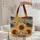 Autumn Sunflowers Rolling Fields Rustic Sign - Personalized Name Gift Quilted Tote Bag - 5