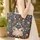 Bunnies Wildflowers Folk Art Botanicals - 'Your Name' Storybook Keepsake Gift Quilted Tote Bag - 4