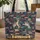 Blue Dragon Stacked Books - Fantasy Enthusiast Book Lover Gift Quilted Tote Bag - 1