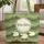 Personalized Your Name Grazing Sheep Rolling Hills Wildflower - Farmhouse Home Decor Gift Quilted Tote Bag - 1