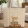Fawn Deer Personalized Name Wooden Sign Autumn Wildlife Lover Gift Quilted Tote Bag - 1