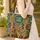 African Woman Headwrap Name Medallion Tribal - Boho Lifestyle Gift Quilted Tote Bag - 4