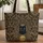 Black Cat Portrait Antique Gold Rococo Frame Elaborate Baroque Scrollwork - Cat Lover Gift Quilted Tote Bag - 1