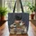 Black Siamese Calico Tabby Cats Antique Book Stacks Floral - Book Reader Cat Lover Gift Quilted Tote Bag - 3