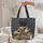 Black Siamese Calico Tabby Cats Antique Book Stacks Floral - Book Reader Cat Lover Gift Quilted Tote Bag - 5