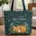 Fox Kit Moonlit Forest Lily Valley Pine - Wildlife Lover Gift Quilted Tote Bag - 1