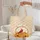 Red Cardinal Autumn Maple Oak Leaves Pumpkins Sunflowers - Autumn Wildlife Gift Quilted Tote Bag - 5