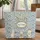 Majestic Eagle Classical Male Busts Baroque Damask - History Home Decor Gift Quilted Tote Bag - 1