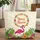 Elegant Flamingo Tropical Hibiscus Your Name - Wildlife Lover Gift Quilted Tote Bag - 1