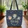 Personalized Vintage Teapot Teacup Floral - Everyday Lifestyle Gift for Her Quilted Tote Bag - 3