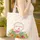 Flamingo Tropical Hibiscus Swirling Leaves Name Wreath - Wildlife Lover Gift Quilted Tote Bag - 4