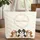 Shih Tzu Puppies Pastel Floral Sprigs Wreath Your Name - Everyday Tote Dog Lover Gift Quilted Tote Bag - 1