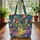 Cat Face Rainbow Swirl Ribbon Your Name Bubble Letters - Everyday Tote Cat Lover Gift For Her Quilted Tote Bag - 3