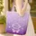 Personalized Name Butterfly Floral Vine Swirls - Nature Lover Gift Everyday Tote Quilted Tote Bag - 4