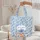 Bluebonnet Flowers Wildflower Wreath Personalized Name - Everyday Floral Gift Quilted Tote Bag - 5