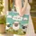 Three Fluffy Wool Sheep Wildflower Field Speech Bubble - Home Decor Gift for Child Quilted Tote Bag - 4