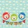 Three Cartoon Sheep Heads Clouds Stars Name Bunting - Everyday Tote for Kids Quilted Tote Bag - 7