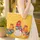 Personalized Three Folk Art Chickens - Farmhouse Home Decor Gift for Chicken Lovers Quilted Tote Bag - 4