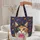 Calico Cat Small Blossoms Floral Swirls Paisley - Cat Lover Everyday Use Gift Quilted Tote Bag - 5