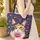 Calico Cat Small Blossoms Floral Swirls Paisley - Cat Lover Everyday Use Gift Quilted Tote Bag - 4