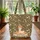 Baby Alpaca Autumn Pumpkins Your Name Scroll - Fall Season Alpaca Lover Gift Quilted Tote Bag - 3