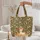 Baby Alpaca Autumn Pumpkins Your Name Scroll - Fall Season Alpaca Lover Gift Quilted Tote Bag - 5