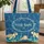 Baby Sea Turtles Underwater Ocean Bubbles Coral Wreath - Ocean Life Gift for Sea Turtle Lover Quilted Tote Bag - 1