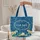 Baby Sea Turtles Underwater Ocean Bubbles Coral Wreath - Ocean Life Gift for Sea Turtle Lover Quilted Tote Bag - 5