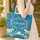 Baby Sea Turtles Underwater Ocean Bubbles Coral Wreath - Ocean Life Gift for Sea Turtle Lover Quilted Tote Bag - 4