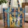 Baby Giraffes Personalized Name Bunting - Wildlife Lover Gift Quilted Tote Bag - 1