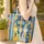 Baby Giraffes Personalized Name Bunting - Wildlife Lover Gift Quilted Tote Bag - 4