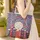 Folk Art Books Floral Vines Custom Name - Book Lover Everyday Gift Quilted Tote Bag - 4