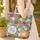 Sleeping Ginger Tabby Cat Wild Garden Name - Cat Lover Gift Quilted Tote Bag - 4