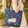 White Fluffy Cat Wildflowers Personalized - Cat Lover Gift Quilted Tote Bag - 4
