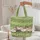 Sheep Rolling Hills Wildflower Floral Wreath - Farmhouse Decor Gift Quilted Tote Bag - 5