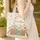 Vintage Book Spines Wildflowers Personalized Name - Bookish Keepsake Gift Quilted Tote Bag - 4