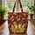 Two Foxes Nuzzling Flowing Swirling Shapes - Wildlife Lover Nature Gift Everyday Tote Quilted Tote Bag - 3