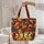 Two Foxes Nuzzling Flowing Swirling Shapes - Wildlife Lover Nature Gift Everyday Tote Quilted Tote Bag - 5