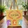 Three Horse Heads Colorful Manes Floral Wreath Wavy Lines Star Accent - Home Decor Quilted Tote Bag - 3