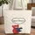 Red White Teddy Bears Hugging Navy Blue Heart Polka-dot Stars - New Parents Baby Gift Quilted Tote Bag - 1