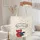 Red White Teddy Bears Hugging Navy Blue Heart Polka-dot Stars - New Parents Baby Gift Quilted Tote Bag - 5