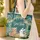 Woodland Bear Cub Bunny Wildflowers Forest Scene - Wildlife Lover Everyday Tote Quilted Tote Bag - 4