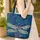 Swirling Organic Botanical Dragonfly Your Name Ribbon - Wildlife Lover Gift Quilted Tote Bag - 4