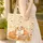 Nuzzling Foxes Autumn Leaves Wooden Sign - Wildlife Lover Fall Decor Quilted Tote Bag - 4
