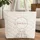 Pastel Wildflower Blossom Nuzzling Bunnies 'Your Name' Wreath - Everyday Gift Quilted Tote Bag - 1