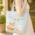 Baby Fox Bunny Beach Play Toys Bunting Ocean Waves Seashells - Summer Vacation Gift Quilted Tote Bag - 4
